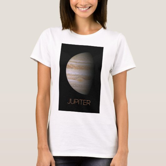 宇宙空間、銀河系、システ太陽のム、惑星ジュピター Tシャツ (正面)