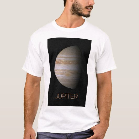 宇宙空間、銀河系、システ太陽のム、惑星ジュピター Tシャツ (正面)