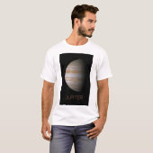 宇宙空間、銀河系、システ太陽のム、惑星ジュピター Tシャツ (正面フル)