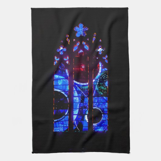 宇宙窓アットワシントン国家大聖堂 キッチンタオル (縦)