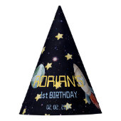 宇宙第1の誕生日パーティー最初ののまわりに旅ザ太陽 パーティーハット (正面)