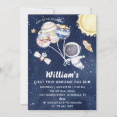 宇宙第1の誕生日パーティー最初ののまわりに旅ザ太陽 招待状 (正面)