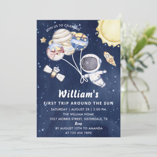 宇宙第1の誕生日パーティー最初ののまわりに旅ザ太陽 招待状 (スタンド正面)