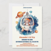 宇宙第1の誕生日パーティー最初ののまわりに旅ザ太陽 招待状 (正面)