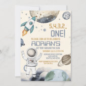 宇宙第1の誕生日パーティー最初ののまわりに旅ザ太陽 招待状 (正面)