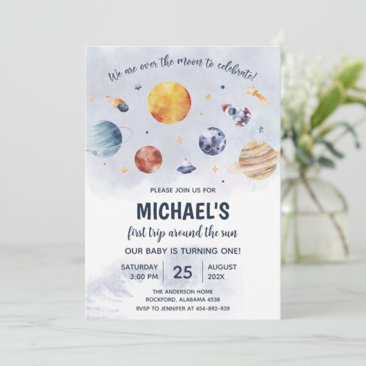 宇宙第1の誕生日パーティー最初ののまわりに旅ザ太陽 招待状 (スタンド正面)