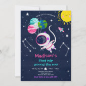 宇宙第1の誕生日パーティー最初ののまわりに旅ザ太陽 招待状 (正面)