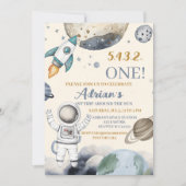 宇宙第1の誕生日パーティー最初ののまわりに旅ザ太陽 招待状 (正面)