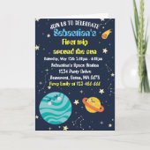 宇宙第1の誕生日パーティー最初ののまわりに旅ザ太陽 招待状 (正面)