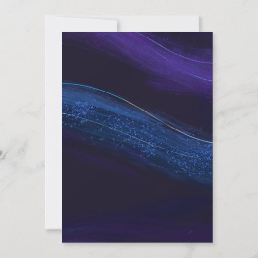 宇宙第1誕生日銀河系宇宙招待状 招待状 (裏面)