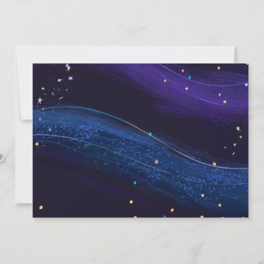 宇宙第1誕生日銀河系宇宙招待状 招待状 (裏面)