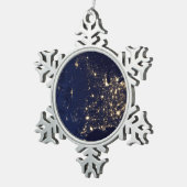 宇宙米国からのNASAライト スノーフレークピューターオーナメント (右)