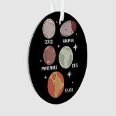 宇宙系太陽の矮星子供へ オーナメント (正面)