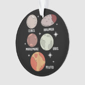 宇宙系太陽の矮星子供へ オーナメント (正面)