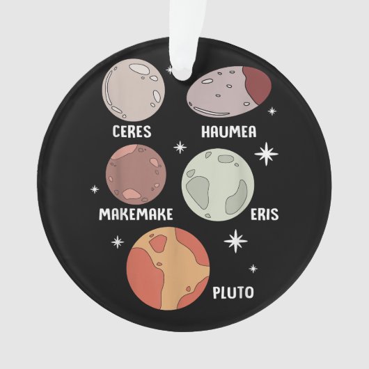 宇宙系太陽の矮星子供へ オーナメント (正面)