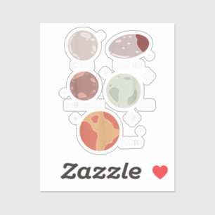 宇宙系太陽の矮星子供へ シール