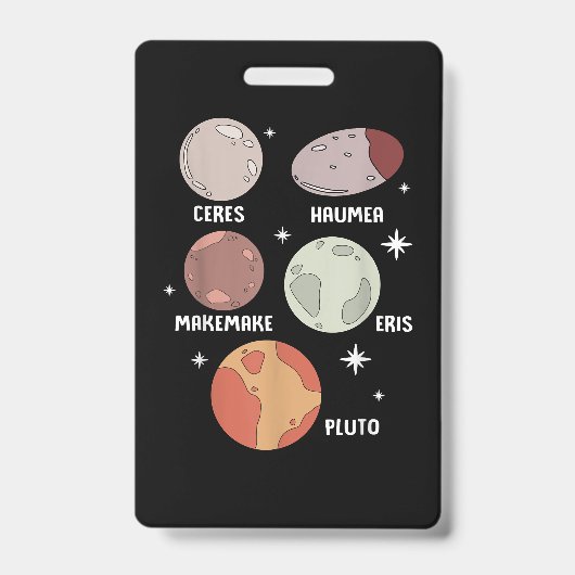 宇宙系太陽の矮星子供へ バッジ (正面)