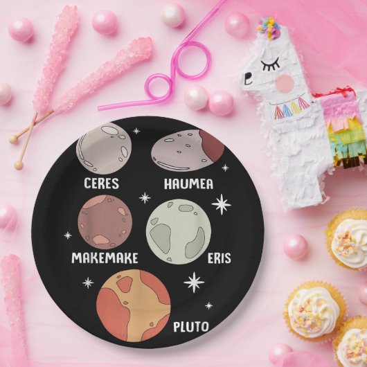宇宙系太陽の矮星子供へ ペーパープレート (パーティー)
