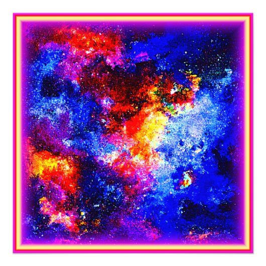 宇宙素晴らしの色。買今 フォトプリント            (正面)