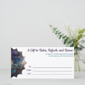 宇宙紫色のボホマンダラギフトカード (スタンド正面)