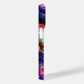 宇宙紫色の惑星の外宇宙の惑星おもしろいコラージュ Case-Mate iPhoneケース (裏面 / 右)