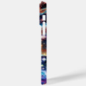 宇宙紫色の惑星の惑星おもしろいコラージュ Case-Mate iPhoneケース (裏面 / 左)