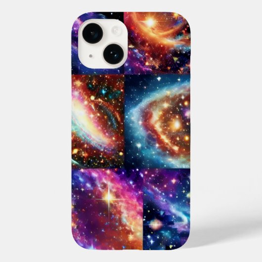 宇宙紫色の惑星宇宙宇宙景観 Case-Mate iPhoneケース (裏面)