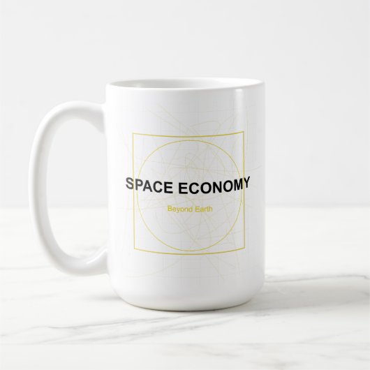 宇宙経済 - 未来は地球の向こうに コーヒーマグカップ (左)