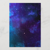 宇宙結婚の夕食。夜星。ネイビモダン メニュー (裏面)