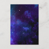 宇宙結婚の宿泊施設夜星。モダン エンクロージャーカード (裏面)