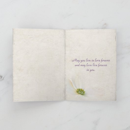 宇宙結婚の花 カード (内部)