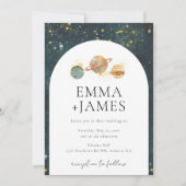 宇宙結婚式招待状 | Night Sky 結婚's 招待状 (正面)