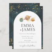 宇宙結婚式招待状 | Night Sky 結婚's 招待状 (正面/裏面)