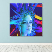 宇宙結晶 キャンバスプリント (インサイチュ (ウッドフロア))