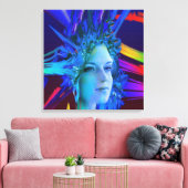 宇宙結晶 キャンバスプリント (インサイチュ (リビング))