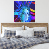 宇宙結晶 キャンバスプリント (インサイチュ (寝室))