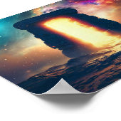 宇宙絵を描のポータル ポスター (角)