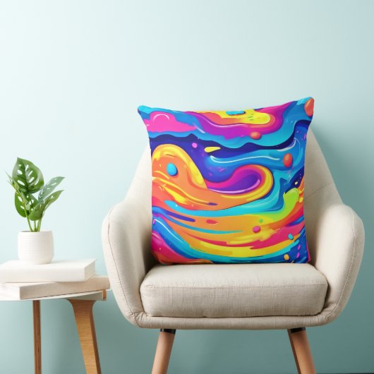 宇宙絵を描渦 クッション (椅子)