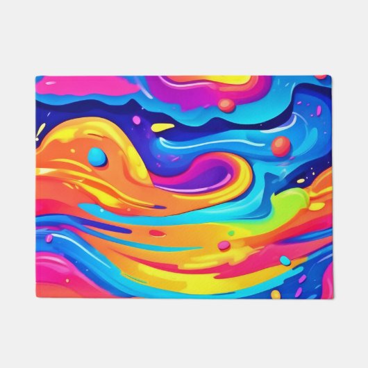宇宙絵を描渦 ドアマット (正面)