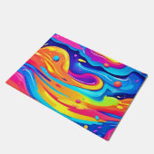 宇宙絵を描渦 ドアマット (アングル)