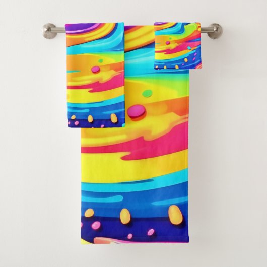 宇宙絵を描渦 バスタオルセット (インサイチュ)