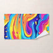 宇宙絵を描渦 バスタオルセット (ハンドタオル)