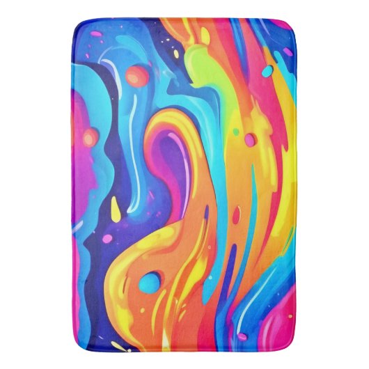 宇宙絵を描渦 バスマット (正面縦)