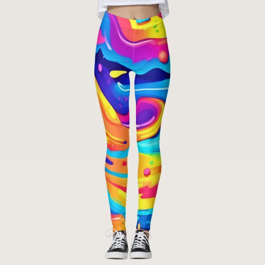 宇宙絵を描渦 レギンス (正面)