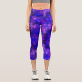 宇宙絵を描 カプリレギンス (正面)