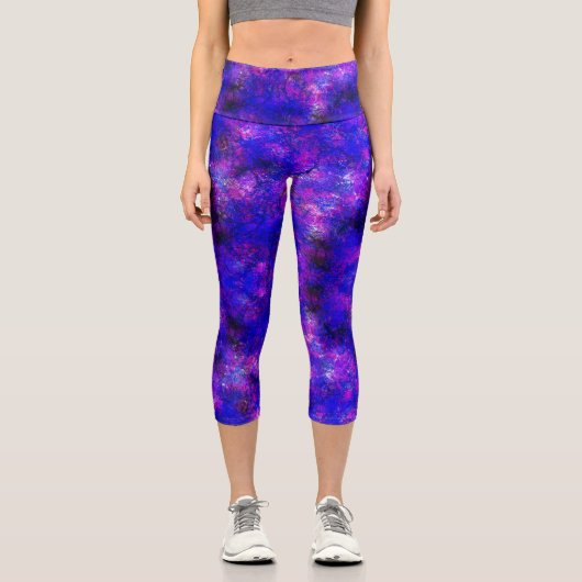 宇宙絵を描 カプリレギンス (正面)