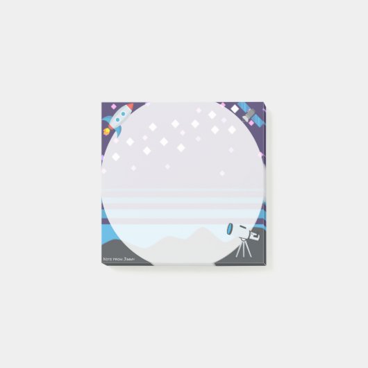 宇宙絵文字 ポストイット (正面)
