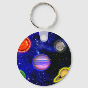 宇宙絵画キーチェーン キーホルダー