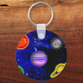 宇宙絵画キーチェーン キーホルダー (正面)