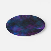 宇宙美しい銀河系星空の夜景 ペーパープレート (アングル)